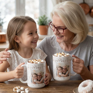 Caneca De Café Presente de Acrílico com Foto do Dia das Mães para