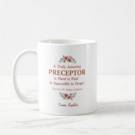 Caneca De Café Presente de Agradecimento ao Mentor de Enfermagem 