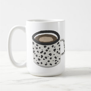 Caneca De Café Presente de Amante de Café com Padrão de Manchas d