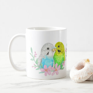 Caneca De Café Presente de amante de pássaros do orçamento azul