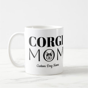 Caneca De Café Presente de Aniversário da Mamãe Corgi Para Mãe, M