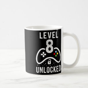 Caneca De Café Presente de Aniversário de 8 Anos de Jogo de Vídeo