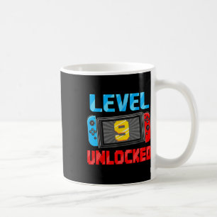 Caneca De Café Presente de Aniversário de 9 Anos para Jogador com