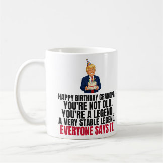 Caneca De Café Presente de Aniversário do Trump Engraçado para o