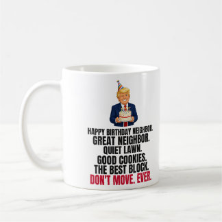 Caneca De Café Presente de aniversário engraçado do Trump para o