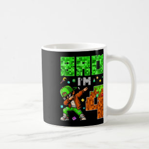 Caneca De Café Presente de aniversário estilo Pixel Dab Gamer par
