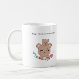 Caneca De Café Presente de aniversário, feliz aniversário mamãe u