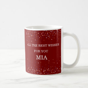 Caneca De Café Presente de Aniversário Feliz com Borda de Confete
