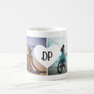 Caneca De Café Presente de Aniversário Personalizado com Iniciais