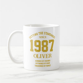 Caneca De Café Presente de aniversário personalizável