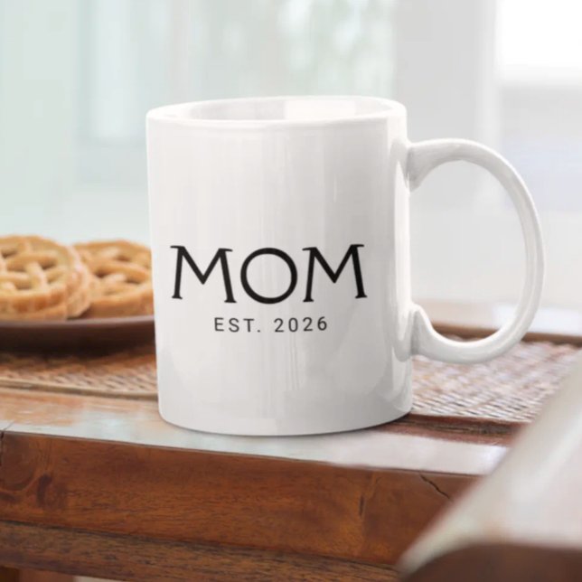 Caneca De Café Presente de Ano de Fundação para a Mamãe (Criador carregado)