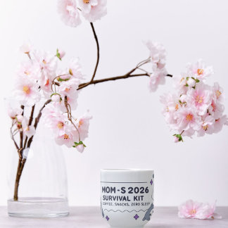 Caneca De Café Presente de Ano Novo para Mães Cansadas, Zero Sono