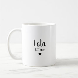 Caneca De Café Presente de Anúncio de Gravidez da Avó Lola