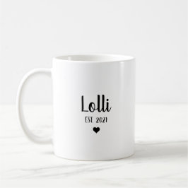 Caneca De Café Presente de Anúncio de Gravidez da Vovó Lolli