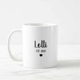 Caneca De Café Presente de Anúncio de Gravidez da Vovó Lolli