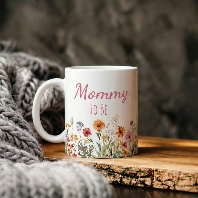 Caneca De Café presente de anúncio de gravidez mamãe (pregnancy announcement gift mommy)