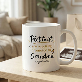 Caneca De Café Presente de Anúncio de Gravidez para Avó
