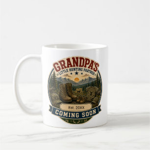Caneca De Café Presente de Anúncio de Gravidez para Avô Caçador