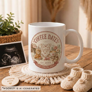 Caneca De Café Presente de Anúncio de Gravidez para Família