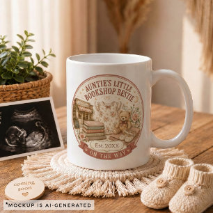 Caneca De Café Presente de Anúncio de Gravidez para Tia