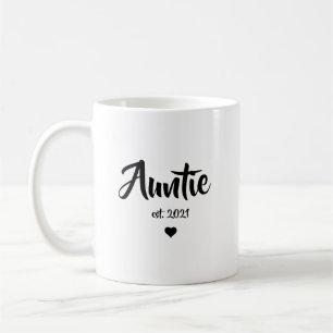 Caneca De Café Presente de Anúncio de Gravidez para Tia
