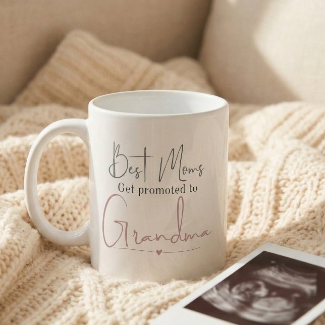 Caneca De Café Presente de Anúncio de Gravidez Promovida à Avó (Criador carregado)