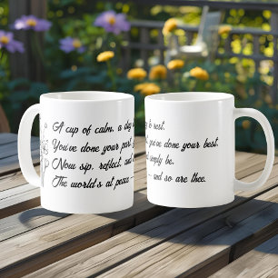Caneca De Café Presente de Aposentadoria com Citação Motivacional