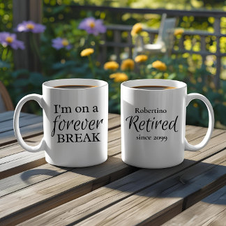 Caneca De Café Presente de Aposentadoria Divertido para uma Pausa