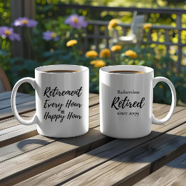 Caneca De Café Presente de Aposentadoria Engraçado a Cada Hora Ho