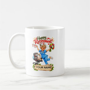 Caneca De Café Presente de Aposentadoria Engraçado para Enfermeir