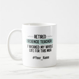 Caneca De Café Presente de Aposentadoria Engraçado para Professor