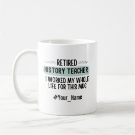Caneca De Café Presente de Aposentadoria Engraçado para Professor