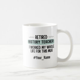 Caneca De Café Presente de Aposentadoria Engraçado para Professor