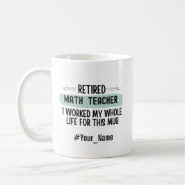 Caneca De Café Presente de Aposentadoria Engraçado para Professor