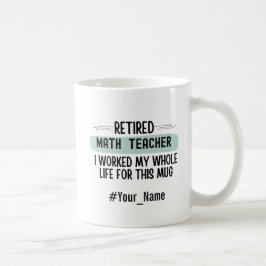 Caneca De Café Presente de Aposentadoria Engraçado para Professor
