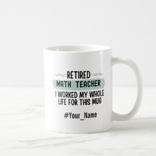 Caneca De Café Presente de Aposentadoria Engraçado para Professor