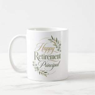 Caneca De Café Presente de Aposentadoria para Diretor(a) Feliz