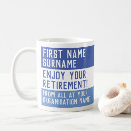 Caneca De Café Presente de aposentadoria personalizado