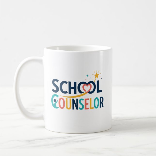 Caneca De Café Presente de Apreciação ao Orientador Escolar (Esquerda)