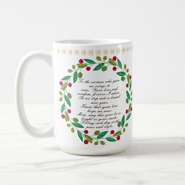 Caneca De Café Presente de Apreciação da Mãe Personalizada (Esquerda)