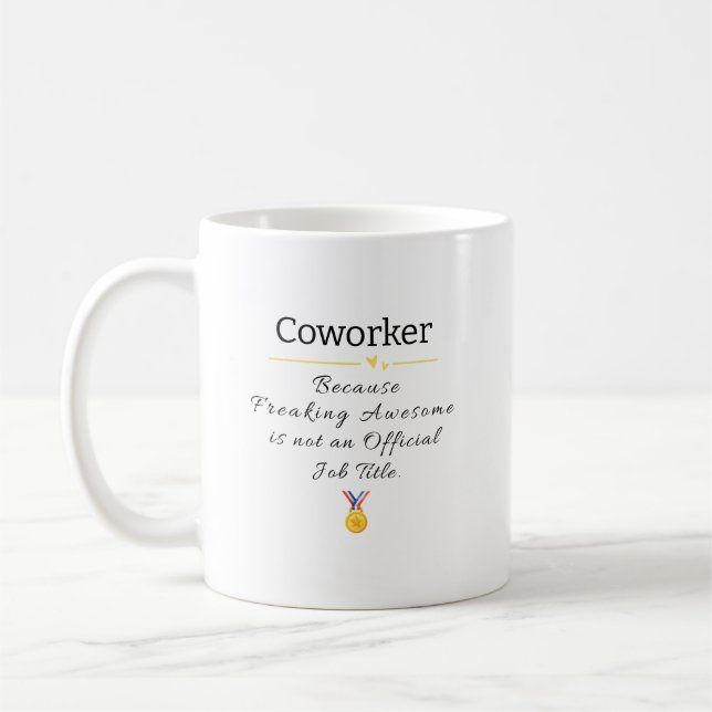 Caneca De Café Presente de Apreciação de Cooperativa Engraçado (Esquerda)