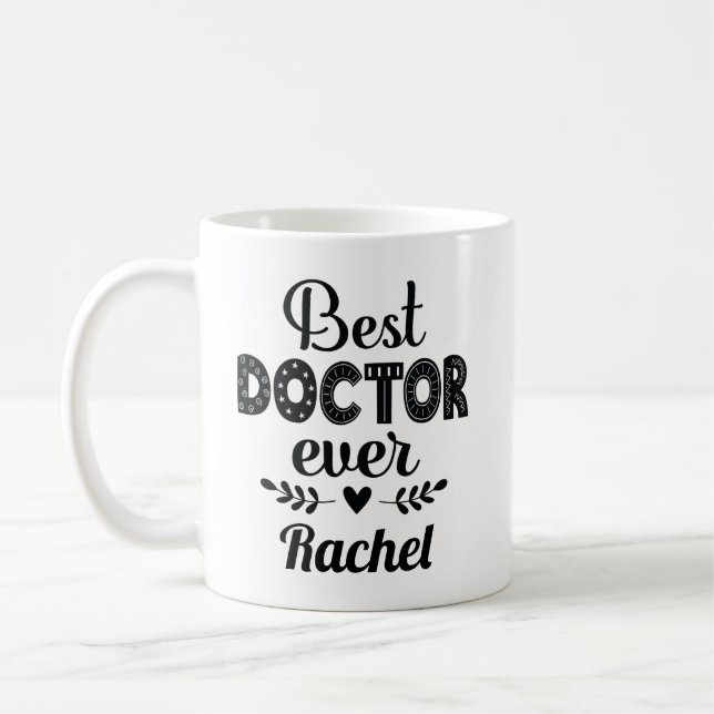 Caneca De Café Presente de Apreciação do Melhor Médico (Esquerda)