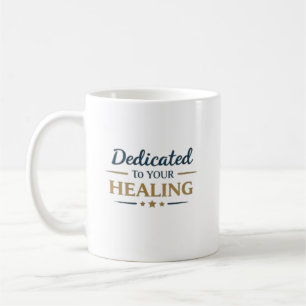 Caneca De Café Presente de Apreciação Médica Dedicado à Cura