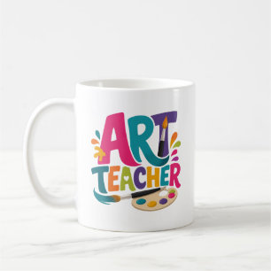 Caneca De Café Presente de Apreciação para Professor de Arte