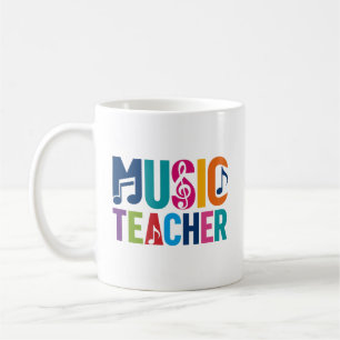 Caneca De Café Presente de Apreciação para Professor de Música