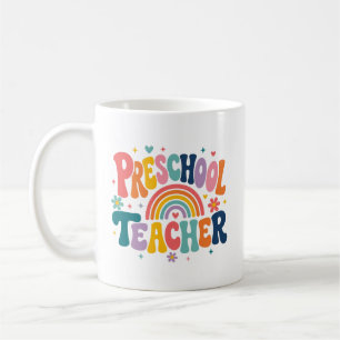 Caneca De Café Presente de Apreciação para Professor de Pré-Escol