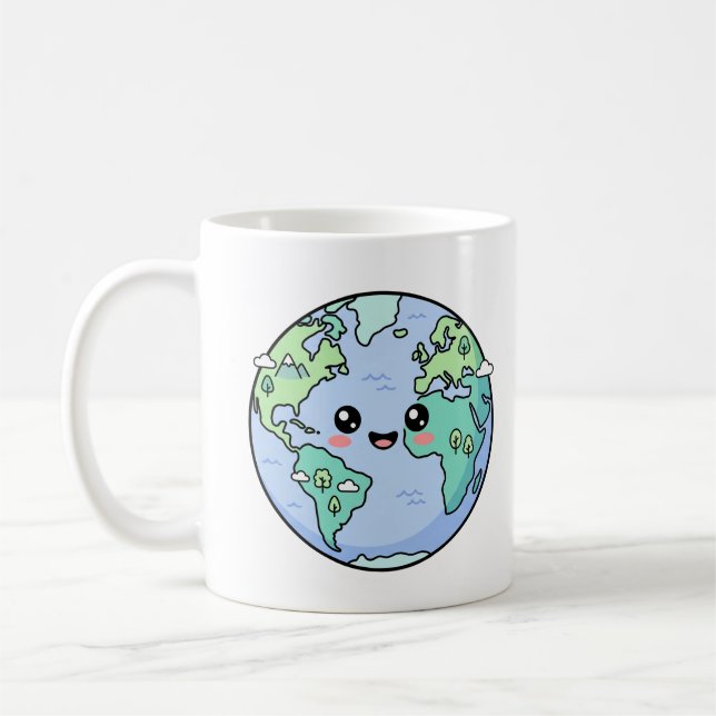 Caneca De Café Presente de Apreciação para Professores Globo Terr (Esquerda)