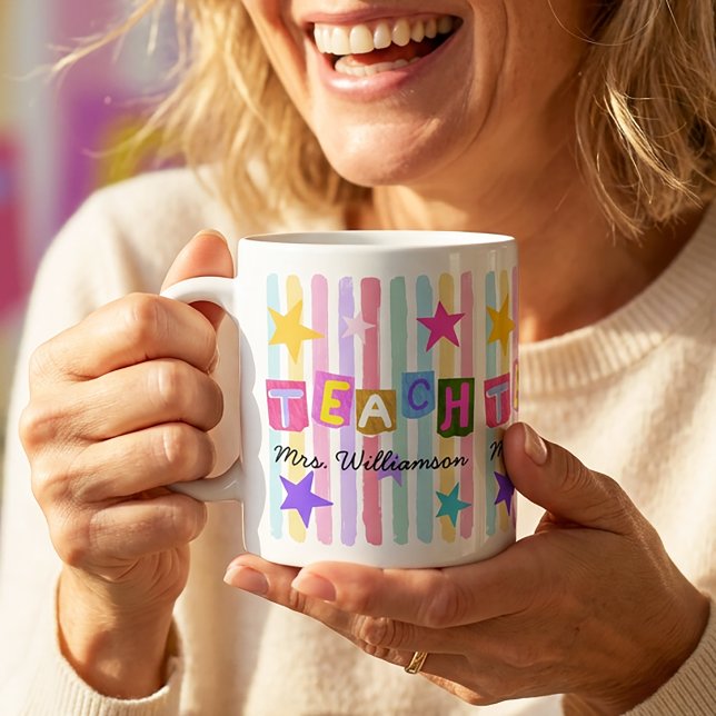 Caneca De Café Presente de Apreciação para Professores Presente M (Criador carregado)