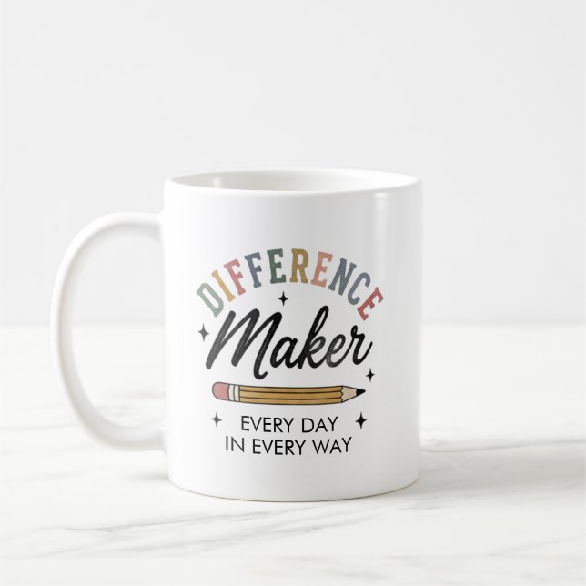 Caneca De Café Presente de Apreciação para Professores que Fazem  (Esquerda)
