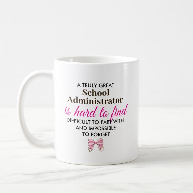 Caneca De Café Presente de Apreciação Personalizado para Administ (Esquerda)